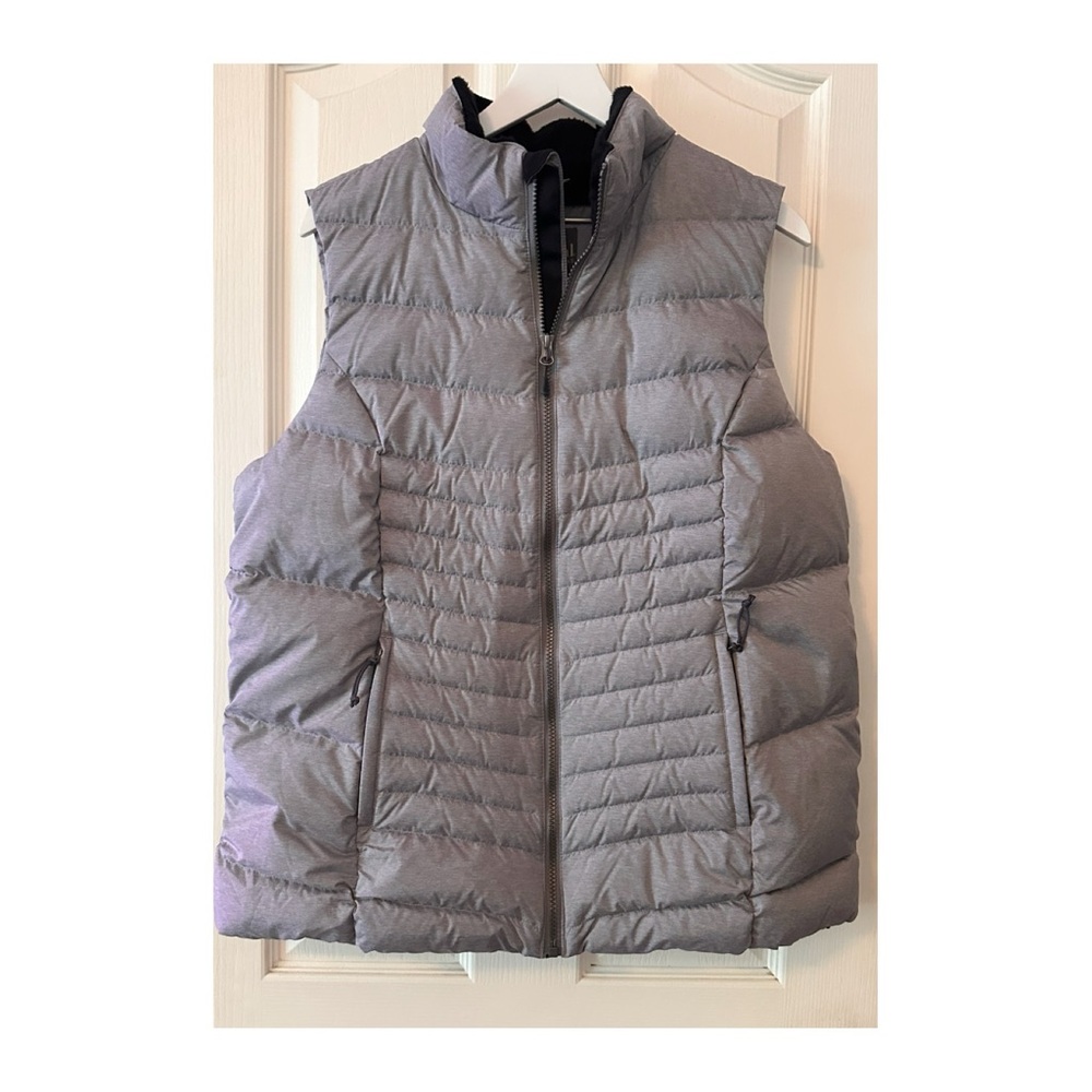 Gray Quilted Puffer Vest